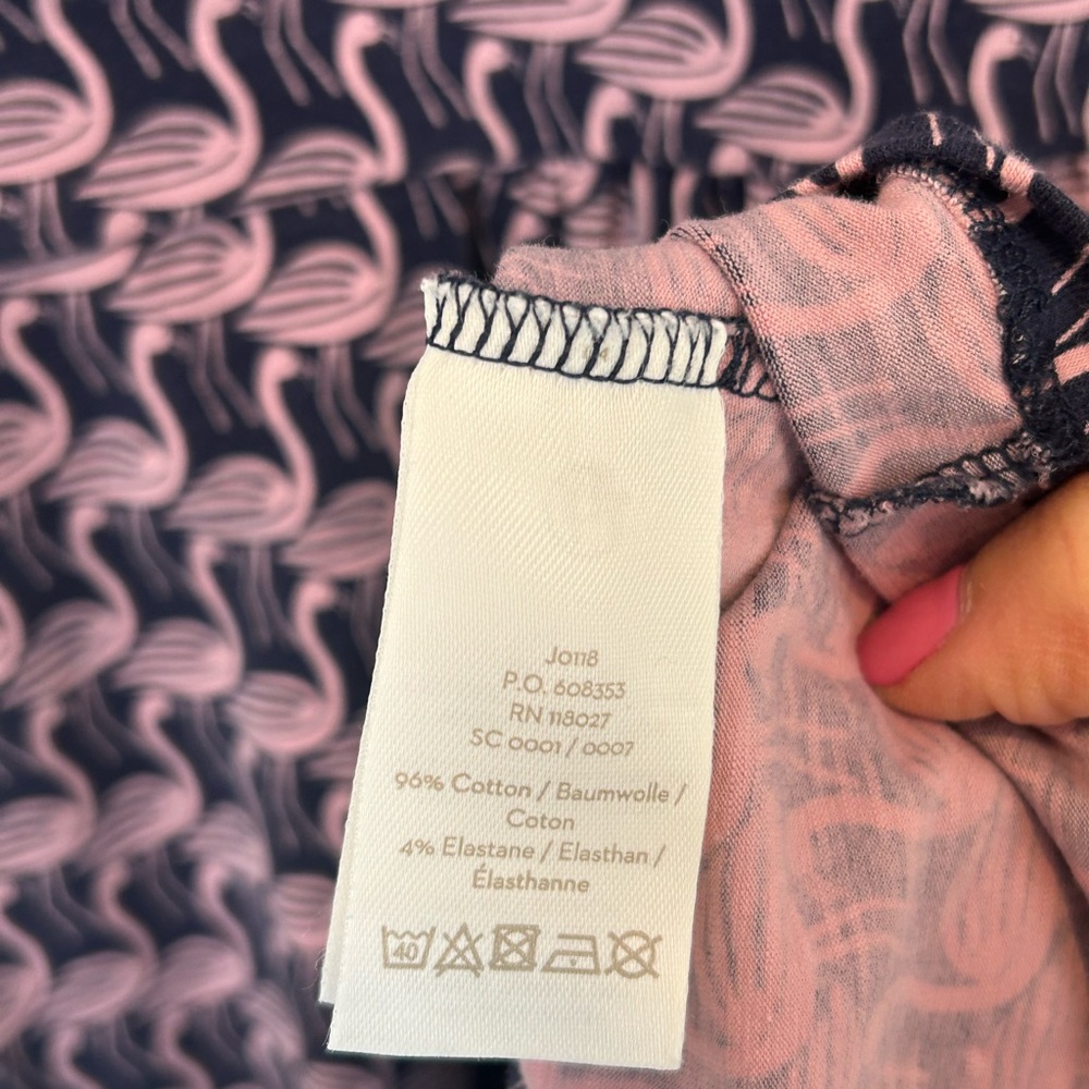 Boden Pink and Blue Swirl Midi Dress - Picture 5 of 5